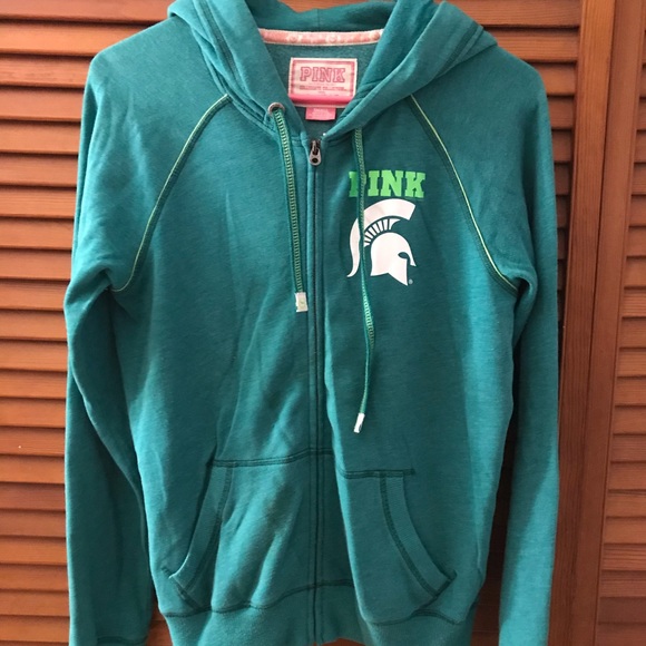 Victoria’s Secret Pink MSU collegiate hoodie - Picture 1 of 5